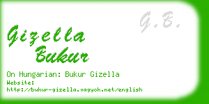 gizella bukur business card